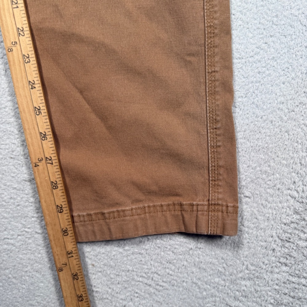 Duluth Trading Co Flex Fire Hose Cargo Pants Mens 33x32 Brown Workwear Utility - Picture 6 of 6